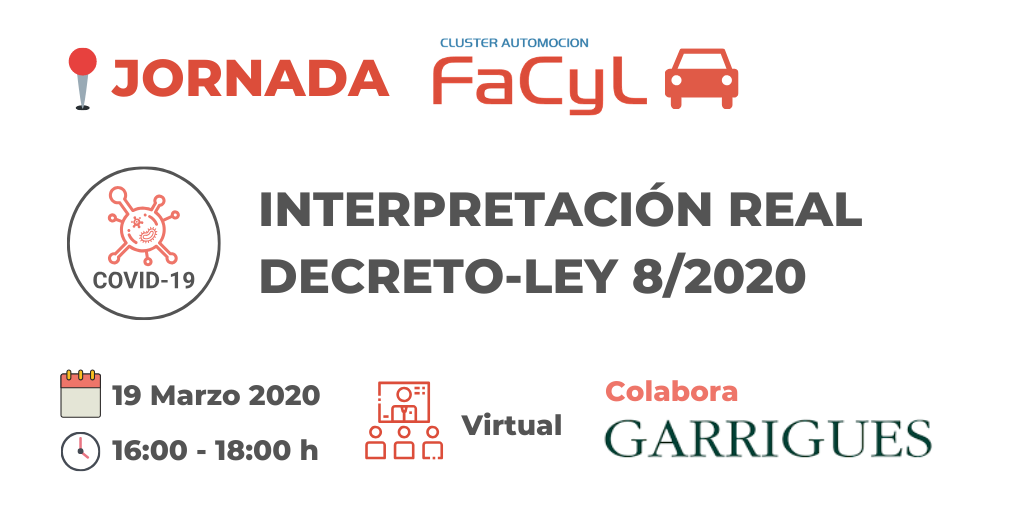 Lee más sobre el artículo Sesión Virtual Interpretación Real Decreto-Ley 8/2020